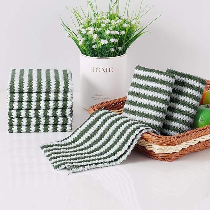 Homaxy 18 Pack Kitchen Dish Cloths, Ultra Soft and Absorbent Dish Towels
