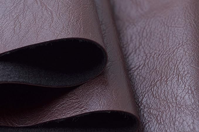 Wento Thick Half Yard Faux Leather Fabric Soft Skin Grain PU Leather