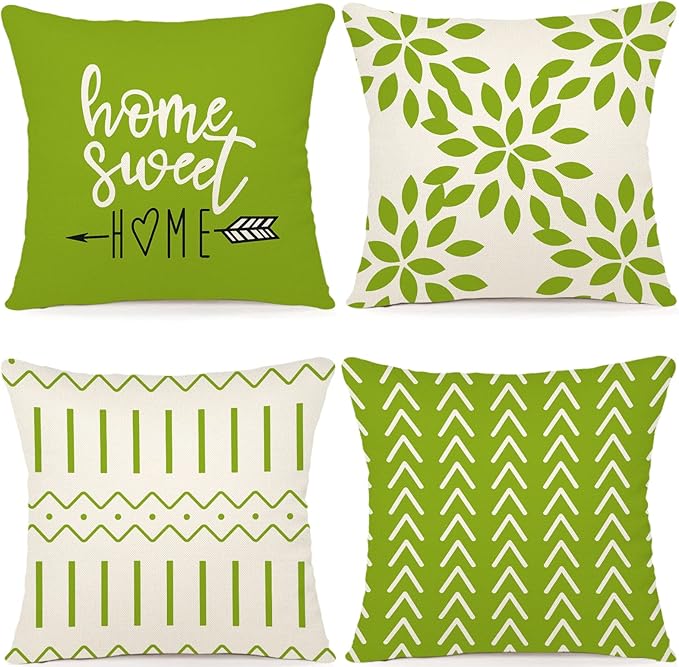 YCOLL Pillow Covers 20x20 Set of 4, Modern Sofa Throw Pillow Cover, Decorative