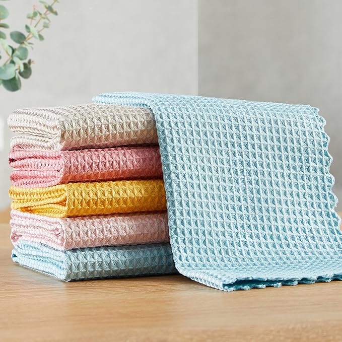 JOYMOOP Microfiber Cleaning Cloth, Reusable Absorbent Microfiber Cleaning Cloths