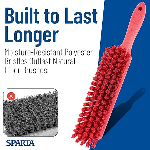 SPARTA Handheld Soft Counter Brush 8 Inch Bristle Span, Countertops, and