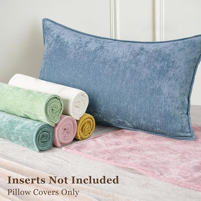 decorUhome Summer Couch Throw Pillow Covers 12x20 Set of 2, Decorative Soft