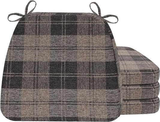 AAAAAcessories D-Shaped Chair Cushions, Machine-Washable Cover