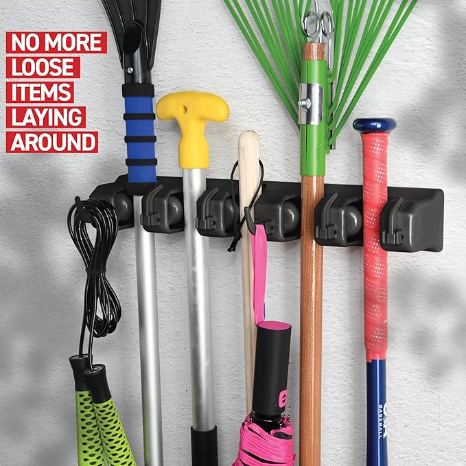 Mop and Broom Holder Wall Mount