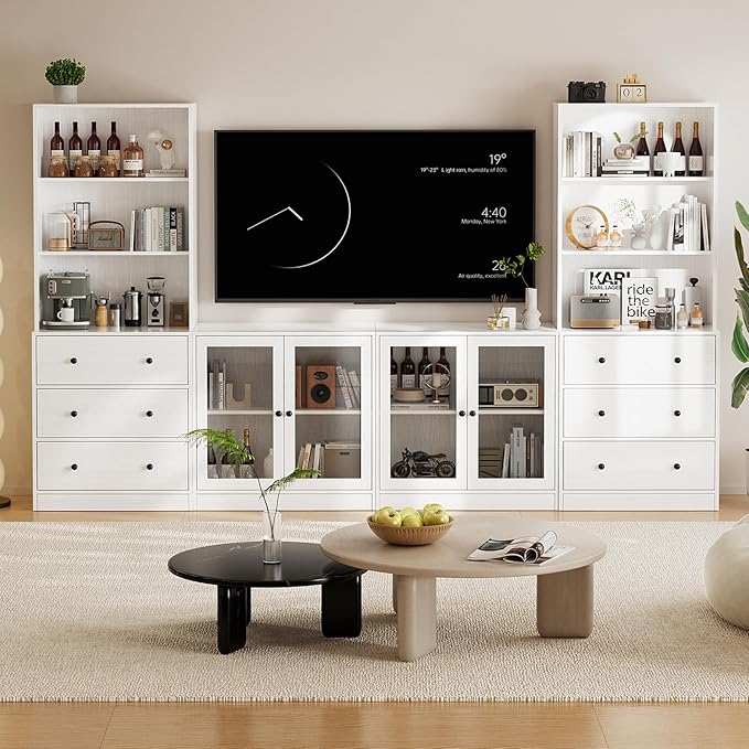 TUSY 71" Large TV Stand Set
