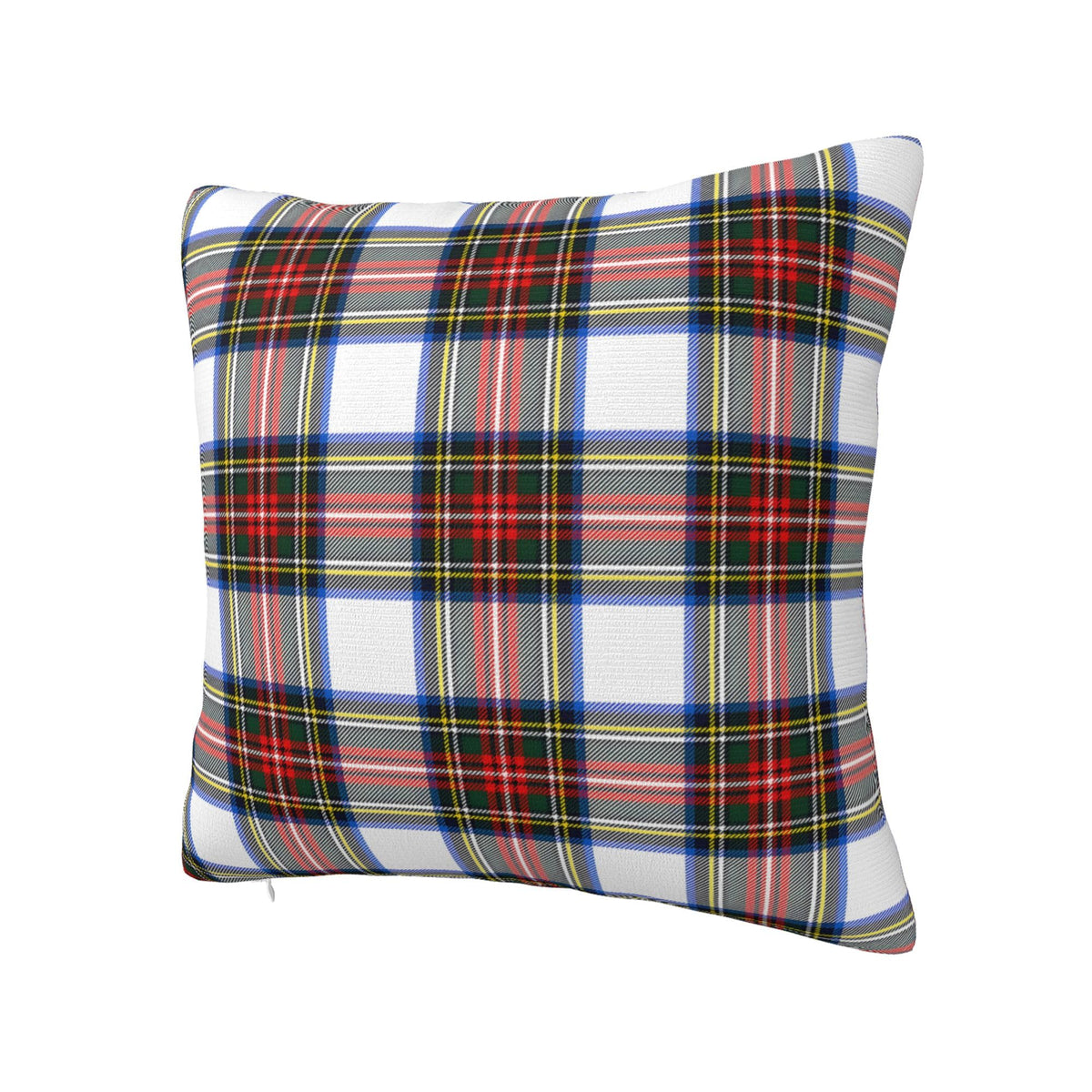 JOOCAR Plaid Pillow Cover 26x26 inch Scottish Tartan Red and White Plaid Throw Pillow Cover Farmhouse Christmas Decoration Xmas Decor Winter Holiday Cushion Case for Sofa Couch