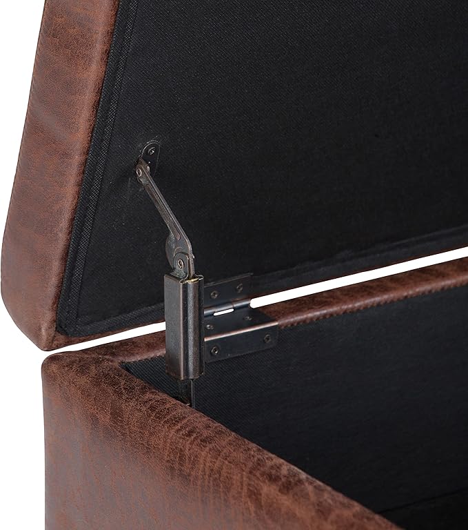 SIMPLIHOME Owen Coffee Table Storage Ottoman