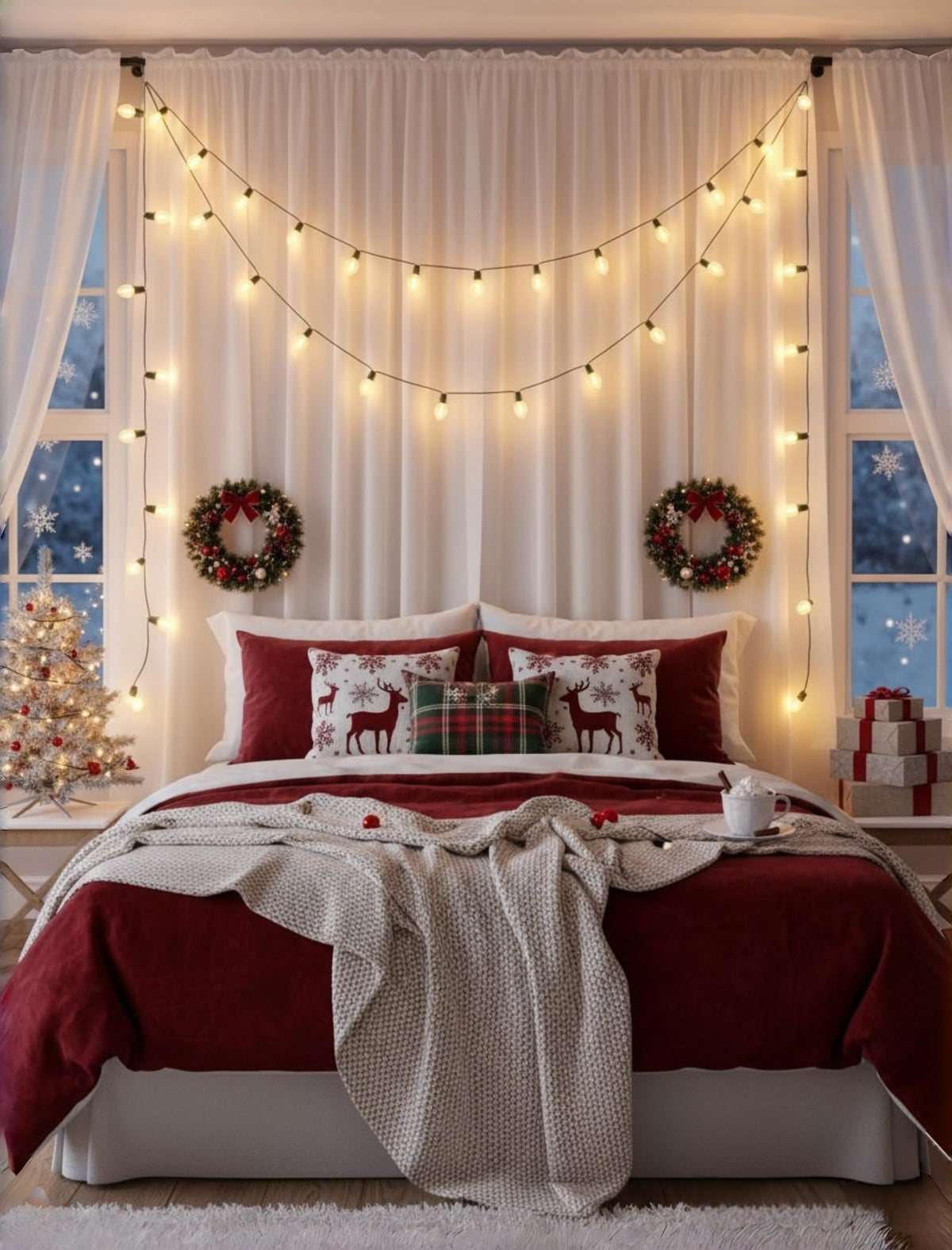 Pallerina C7 Christmas Lights, 25Ft C7 Clear Christmas String Lights with 27 C7 Warm White Bulbs, Vintage Christmas String Lights for Garden, Patio, Backyard, Cafe, Xmas Party, 5 Watt e12 Base