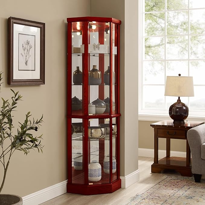 Corner Curio Cabinet, Wine Bar China Cabinet