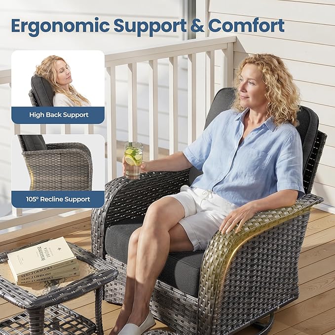 Weaxty 8 Pieces Outdoor Patio Furniture Sets