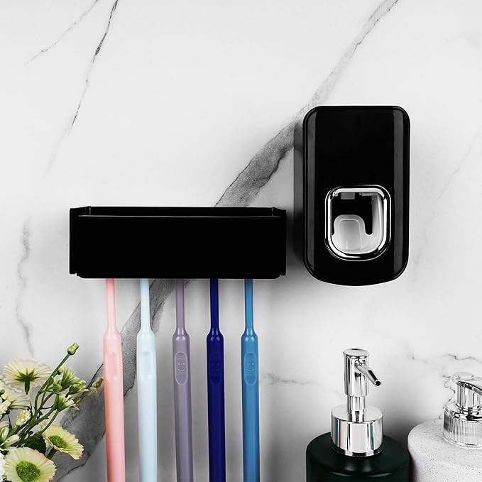 5 Slots Wall Mount Toothbrush Holder
