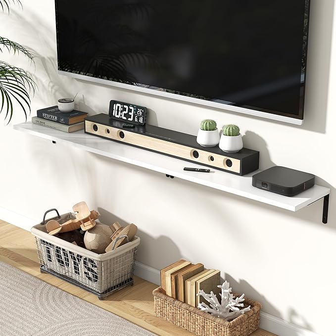 Fun Memories Deep Floating Shelves, 32W x 8D Floating Shelves Set of 2