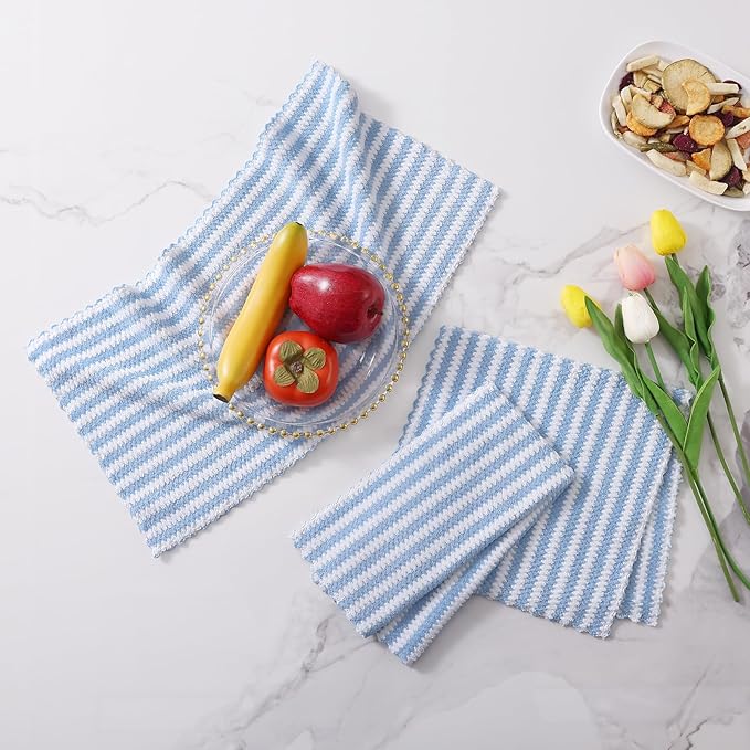 Homaxy Kitchen Towels, Ultra Soft and Absorbent Dish Towels, Reusable Fast