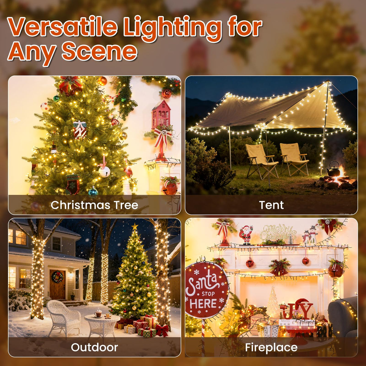 Cluster Lights Christmas 2000 Led Fairy Lights Green Wire 158FT Twinkle Lights with Remote 8 Modes String Lights Timer Plug in Firecracker Fairy Light for Outdoor Valentines Day Decorations,Warm White
