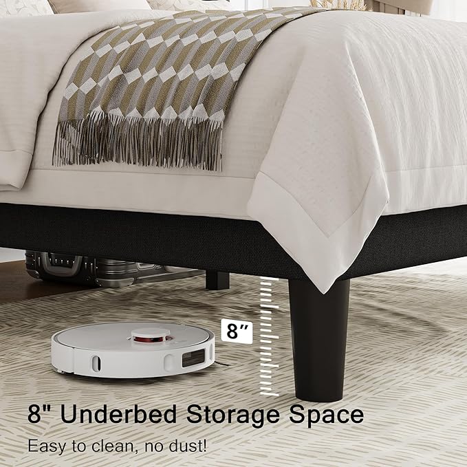 Einhomn Black Platform Bed Frame Full Size