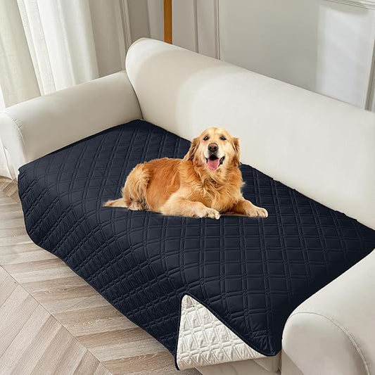 Genina Waterproof Couch Cover, Washable Anti-Slip 86.6 inch Sofa Covers