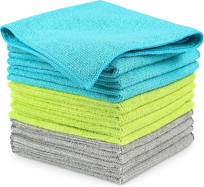 AIDEA Microfiber Cleaning Cloth-12PK, Soft Microfiber Towels