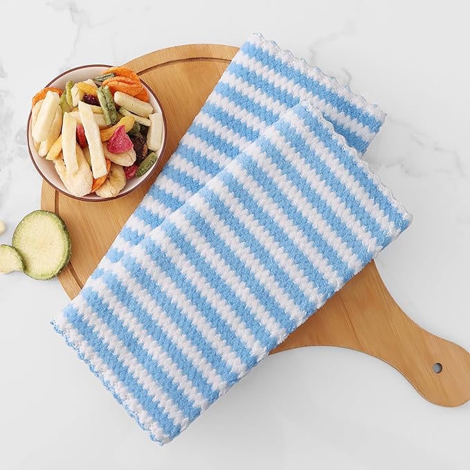 Homaxy Kitchen Towels, Ultra Soft and Absorbent Dish Towels, Reusable Fast