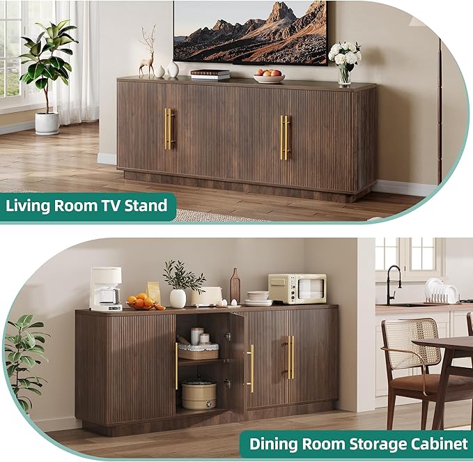 YITAHOME TV Stand for TVs up to 80 Inches, Media Console