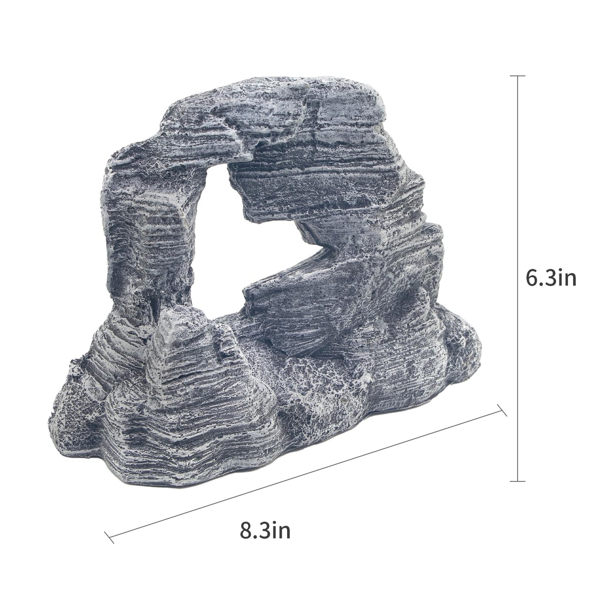Vecolla Aquarium Rocks Aquascaping, Large Fish Tank Stone Decor, Hollow Design Terrarium Ornaments, Reptile Amphibian Habitat Decor, Miniature Props Diorama Landscaping Accessories Photography