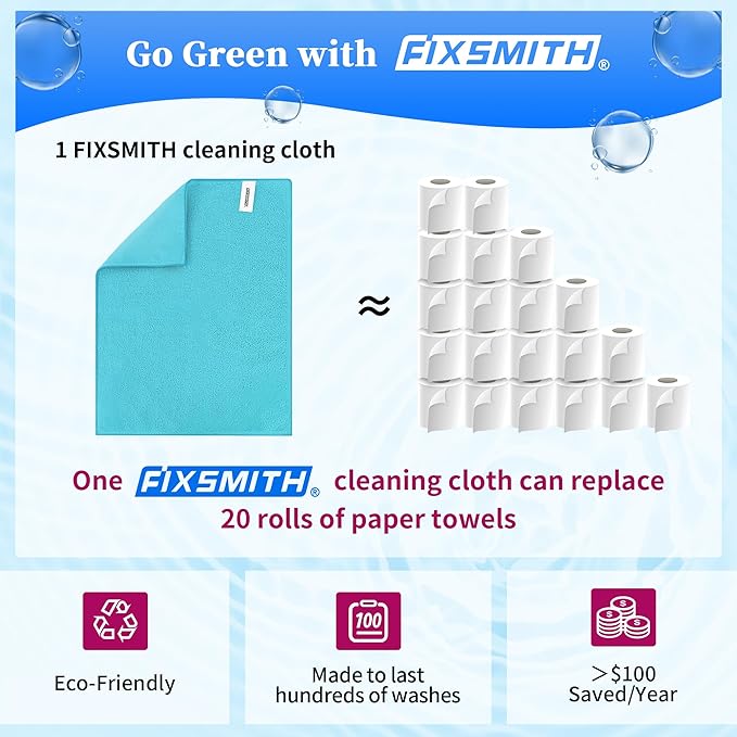 FIXSMITH Microfiber Cleaning Cloth
