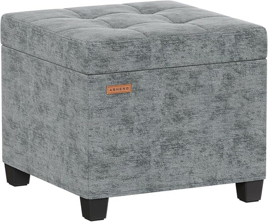 ABHENG Chenille Cover Steel Frame Ottoman
