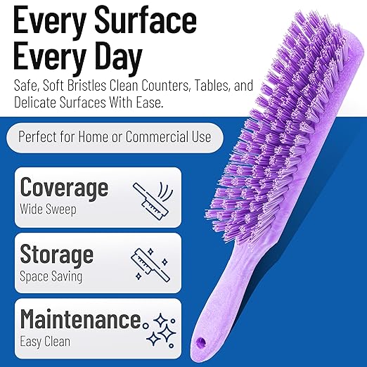 SPARTA Handheld Soft Counter Brush 8 Inch Bristle Span, Countertops, and