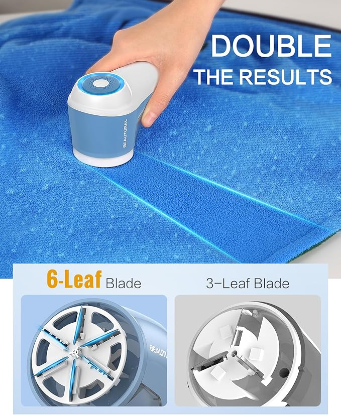 BEAUTURAL Fabric Shaver, Rechargeable Lint Remover
