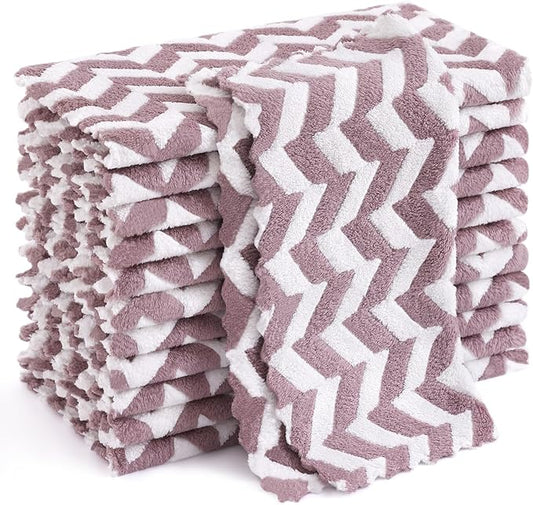 Homaxy 12 Pack Kitchen Dish Cloths, Ultra Soft and Absorbent Dish Towels