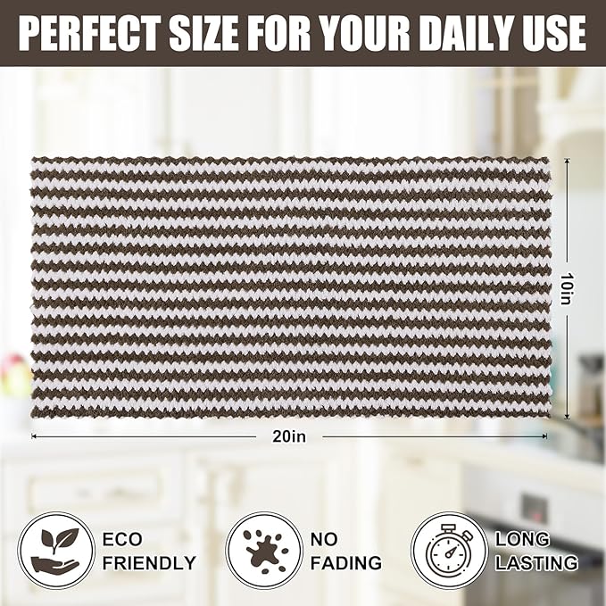 Homaxy Kitchen Towels, Ultra Soft and Absorbent Dish Towels, Reusable Fast