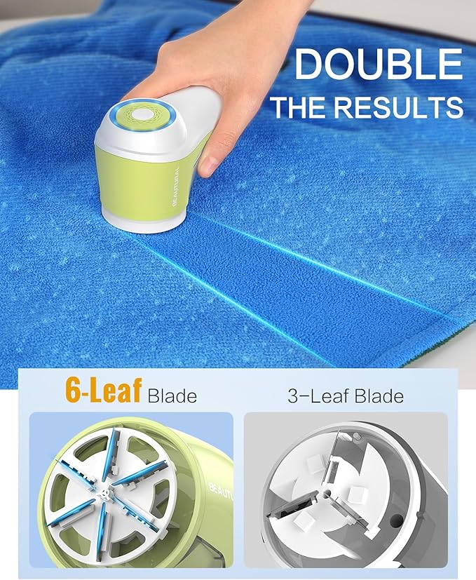 BEAUTURAL Fabric Shaver, Rechargeable Lint Remover