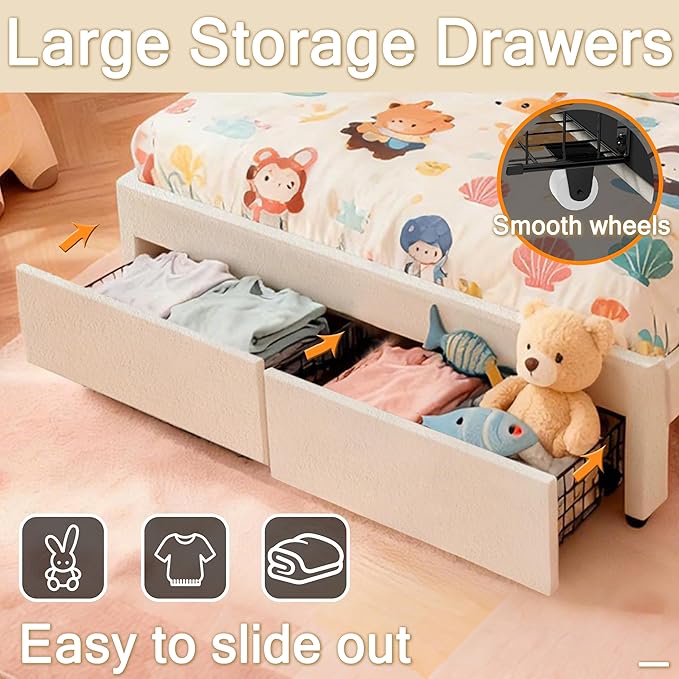 Full Upholstered Children’s Bed