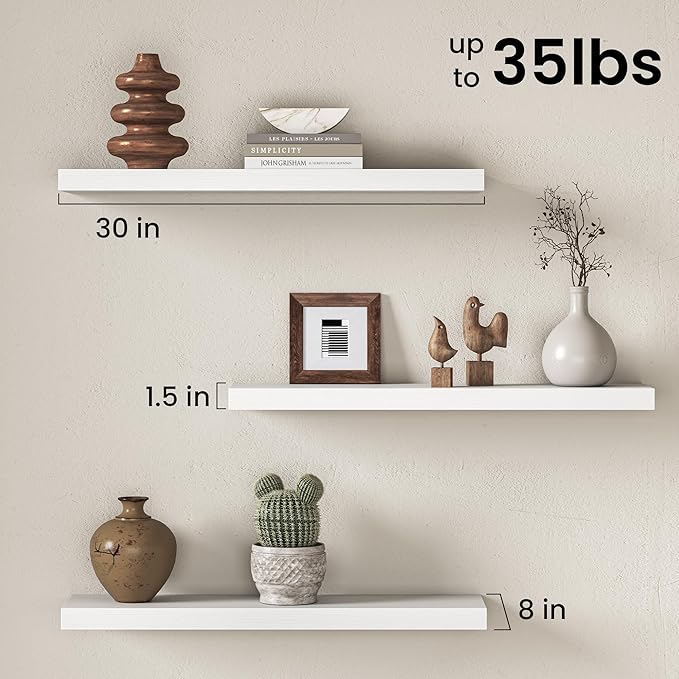 Fun Memories 30Inch Floating Shelves