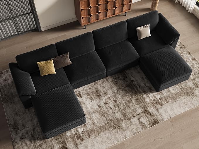 EASE MOOSE Large Sectional Modular Sofa, LOversized U Shape Sectional Couch