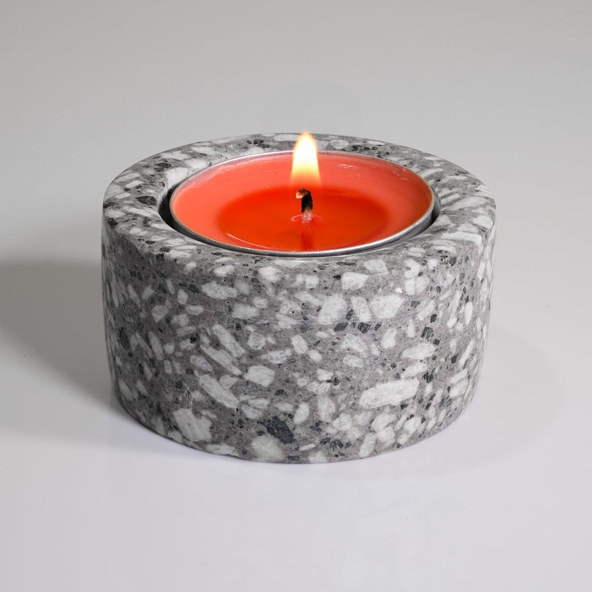 Natural maifanite Stone Tea Light Candle Holder(Set of 4) for Table Centerpieces, Valentines Day Decorations & Room Decor- Decorative Candles Holders for Wedding Gifts