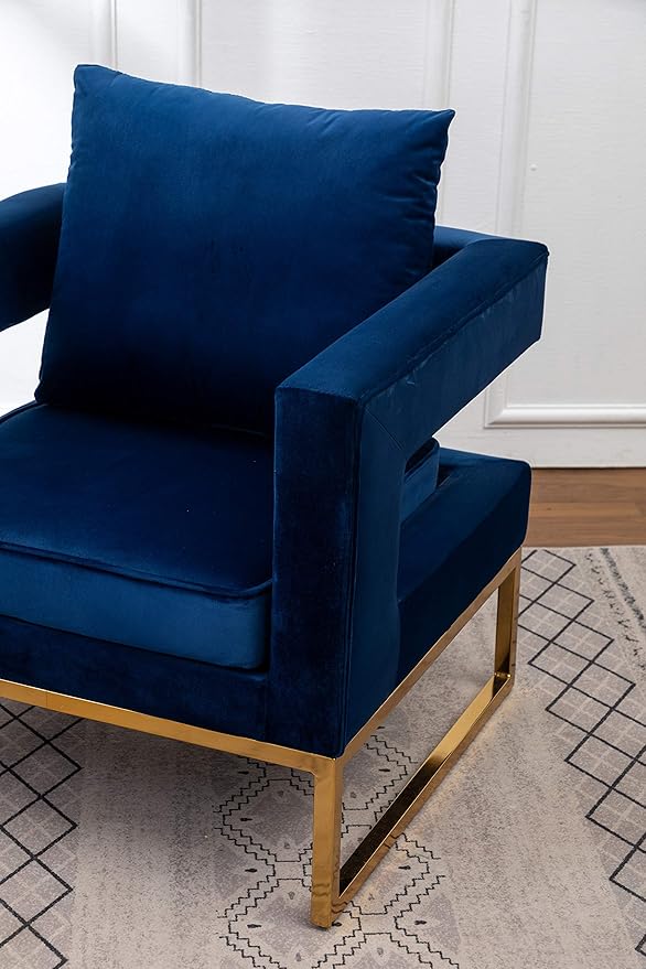 Roundhill Furniture Lenola Upholstered Accent Arm Chair