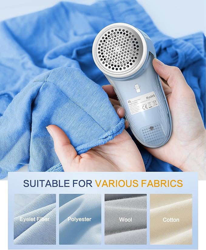 BEAUTURAL Fabric Shaver, Rechargeable Lint Remover