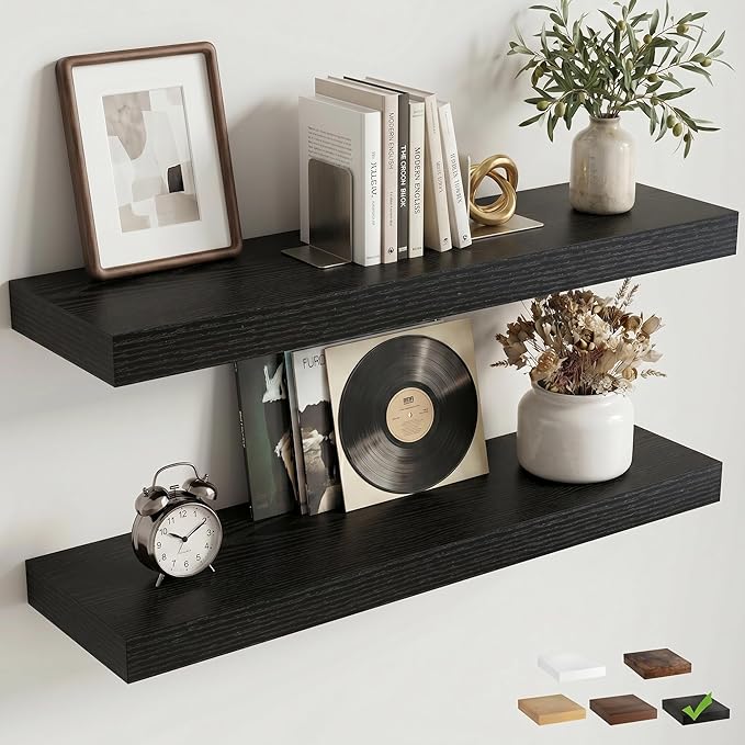 FLYJOE Floating Shelves for Wall, 30 Inch Floating Shelves Set of 2, Kitchen