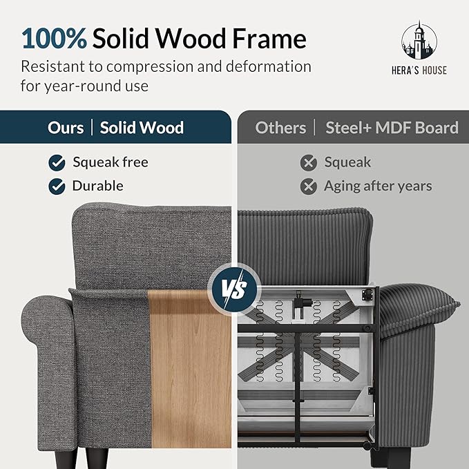 HERA'S HOUSE 2 Pieces Modular Sectional Sofa Sets, Oversized Couch Set