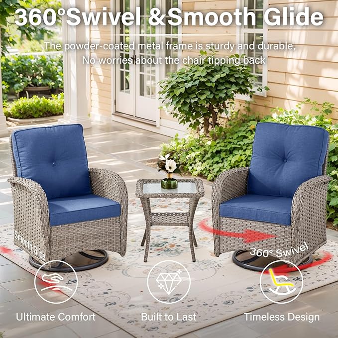 Belord 5 Pieces Patio Furniture Set
