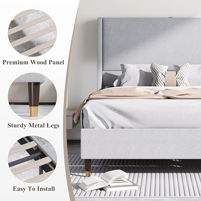 MALOL Queen Size Bed Frame