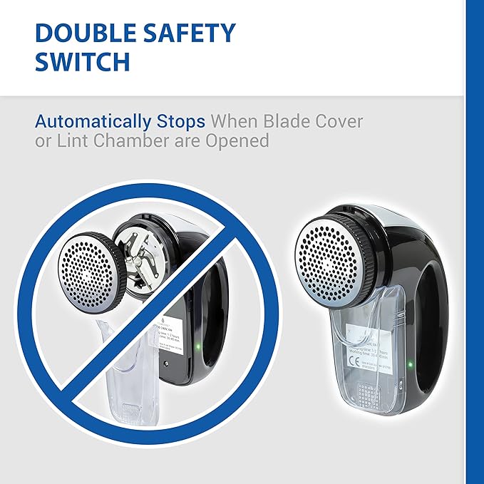 Fabric Shaver with Rechargeable Battery | Bonus Replacement Blade Included |
