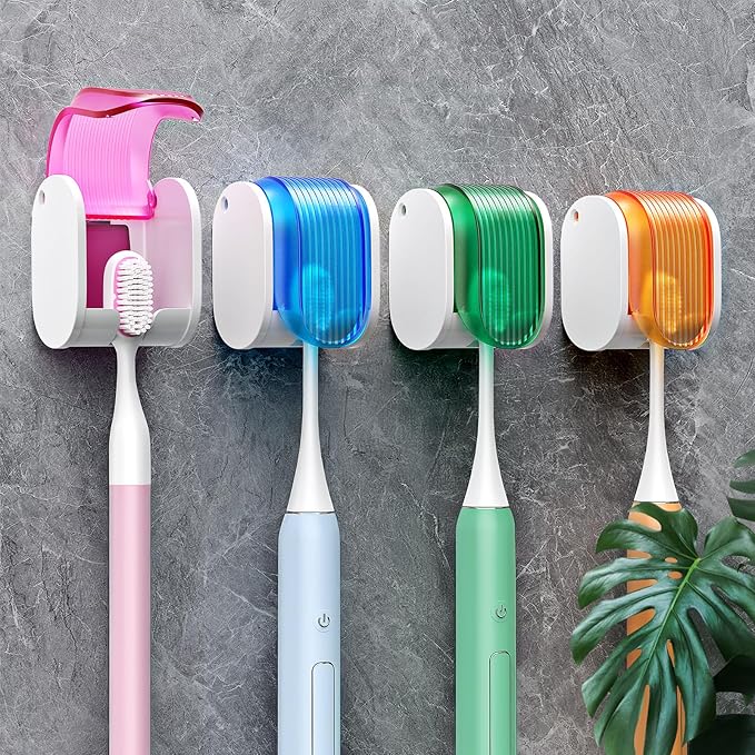 Toothbrush Holders for Bathrooms【Upgrade Single Slot Design】 Toothbrush Holder