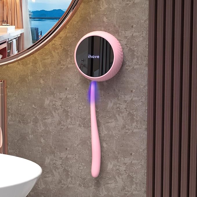 iHave Toothbrush Sanitizer Holder: Auto-Cycle UV Disinfection & Magnetic