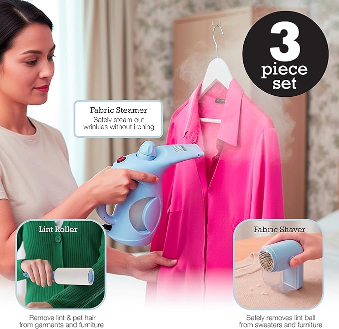 Inspired Living Fabric Care Kit – 3-Piece Clothes Care Set