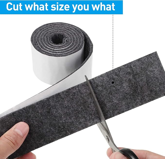 Shappy 2 Packs 120 x 2 x 0.12 Inch Felt Strips