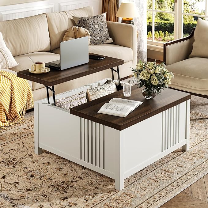 knoworld Farmhouse Lift Top Coffee Table