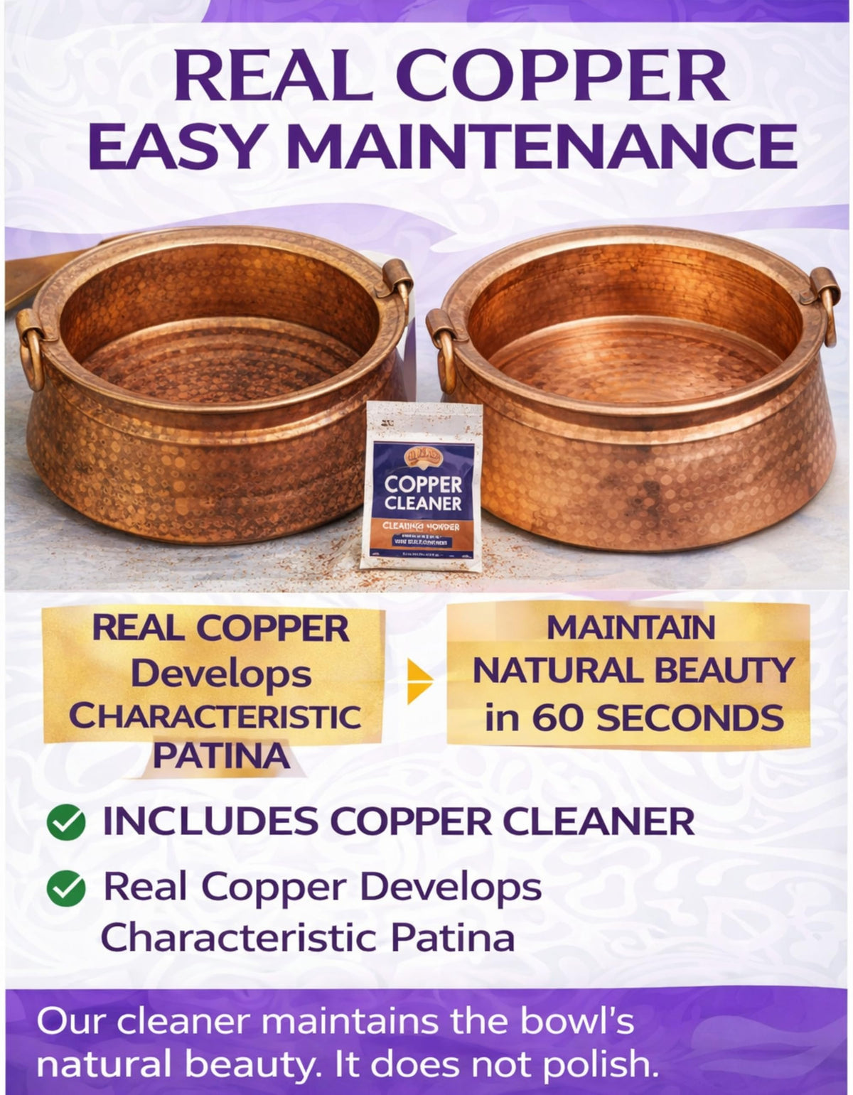 Himalayan Craft Pure Copper Foot Spa Bowl 11-12 Inch Handmade Nepali Khadkulo, Hammered Copper Pedicure Basin for Foot Soak, Relaxation & Wellness, Small to Medium Feet