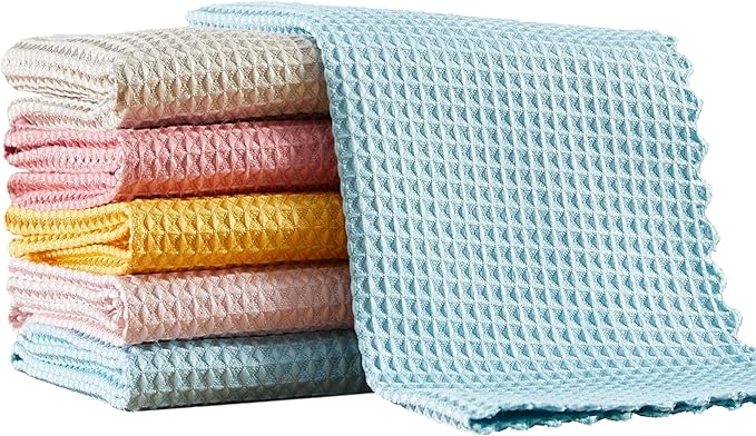 JOYMOOP Microfiber Cleaning Cloth, Reusable Absorbent Microfiber Cleaning Cloths