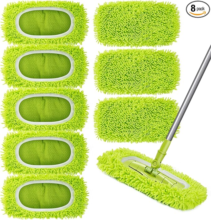 Reusable Dry Sweeping Cloths Microfiber Wet Mop Pads Compatible